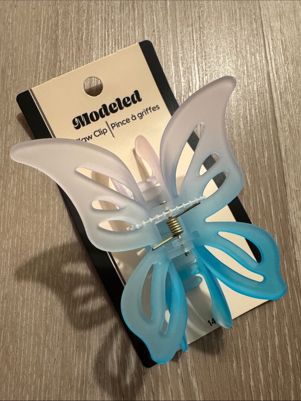 Blue Frosted Ombre Butterfly Hair Claw Clip NEW 🏷️